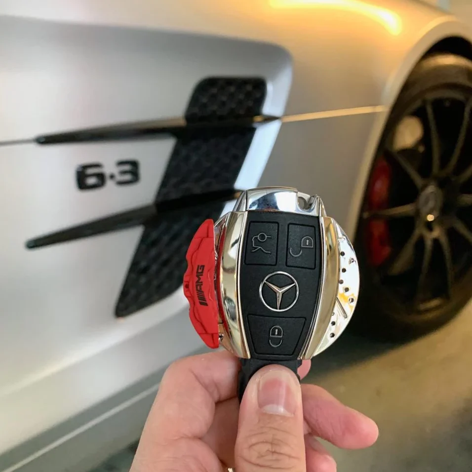 🏎️ AMG Red Brake Caliper Design Mercedes Key Case *Keyless only* - Image 7