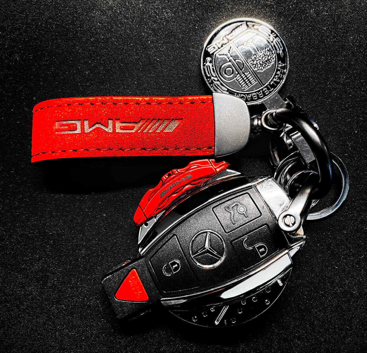 🏎️ AMG Red Brake Caliper Design Mercedes Key Case *Keyless only* - Image 9