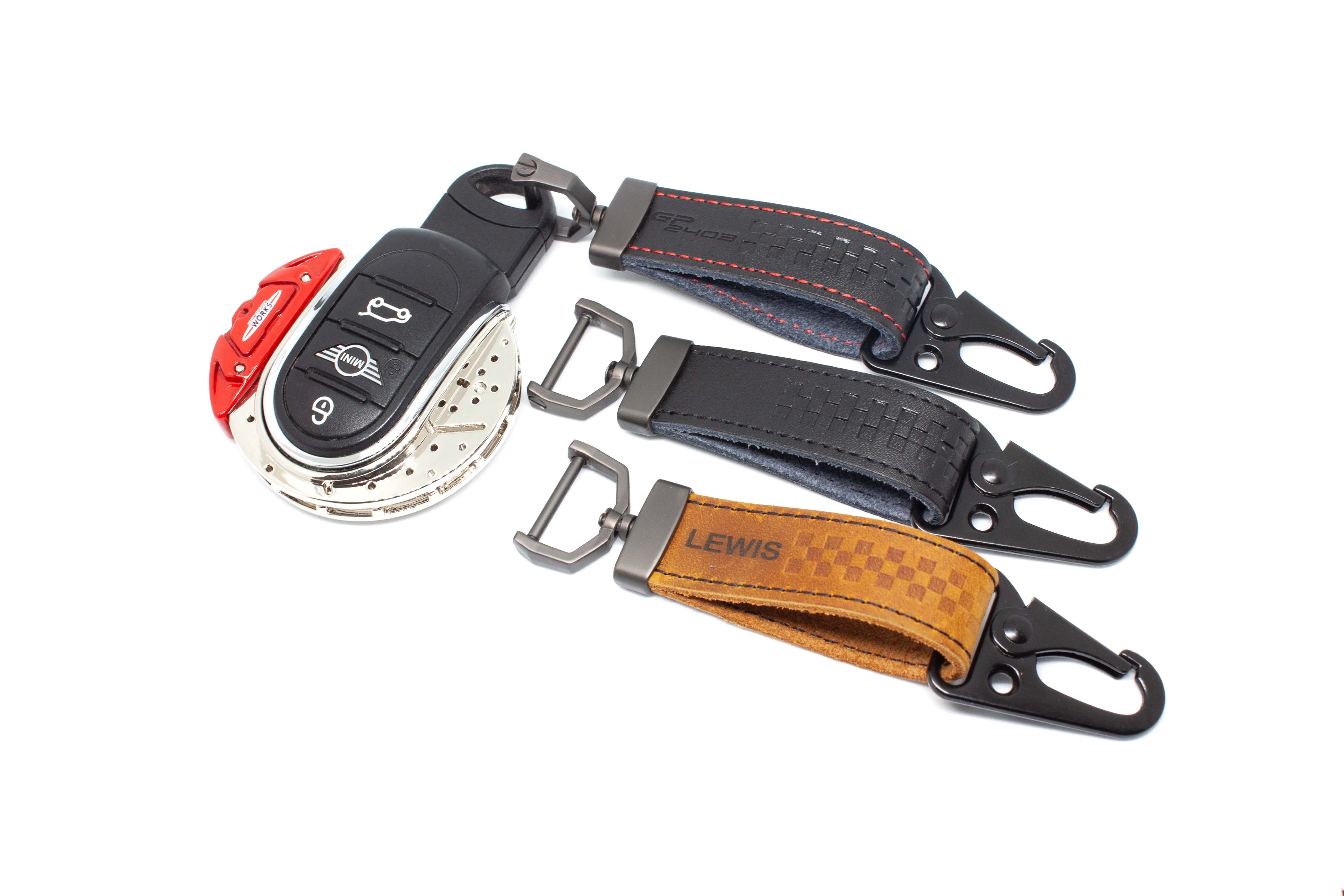 Leather Key Fob Strap with Customisation - Image 2